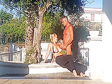 Selenas Outdoor Sex After Yoga