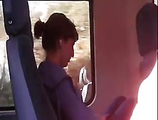 Train Flash And Cum - She Sees