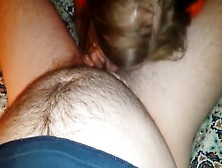 Fat Guy Gets His Cock Sucked And Cums Into Her Mouth