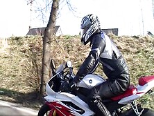 My Perfect German Girlfriend In Motorcycle,  Want Only To