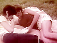 Young Couple Relaxing In The Nature (1960S Vintage)