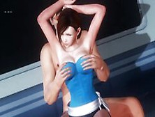 Jill Valentine Cosplay In Train Hentai