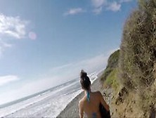 Big Sexy Tits Amateur Sex On Public Beach Voyeur Part1