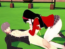 Persona Four: Yu Narukami & Yukiko Amagi They Rest After School