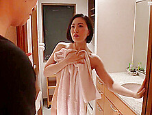 B4A2806-A Son-In-Law Visits His Mother-In-Law,  A Beautiful Mature Woman With Big Breasts,  At Night