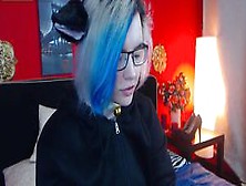 Blue Haired Cam Girl