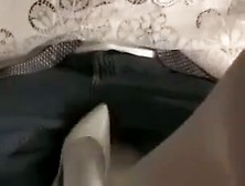 Footjob Under The Table