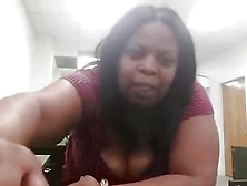 Black Woman Masterbating At Work