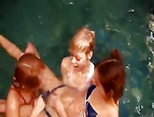 Three Russian Teens In The Pool