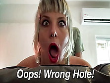 Omg! That’S My Ass-Hole! Stuck Stepmom Gets Surprise Anal Fuck