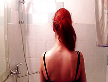 Stellar Solo In Douche By Beautiful Redhead Nubile