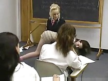 Girl Is Spanked In Front Of The Class