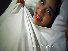 Asian Adult Model Estelle Lela Angels Playes In Bed