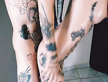 Tattooed Babe Makes Your Bf's Wang Explode In Two Min.  Mimixpaul