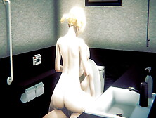Yaoi Femboy - Futanari Fucking In Public Toilet Full