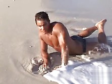 Muscle Hunks - Rocco Martin Young Beach
