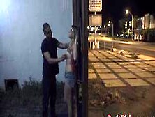 Hardfucked Pulled Teen Rides Dick In Public