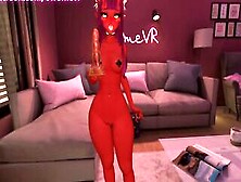 Demon Chick Meru Plays With Her Bad Dragon Vibrator - Animated,  Vrchat Erp - Preview