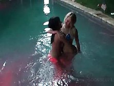 Drunk Sex Dolls Gangbanging At Pool Orgy Party