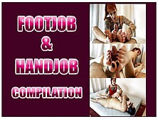 Footjob And Handjob Compilation