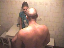 Russian Homemade Porn With Hottie Screwed On Kitchen Table