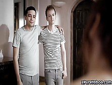 Two Sexually Frustrated Brothers Alex Jett And Ricky Spanish Are Sick And Tired Of Their Grief-Stricken Stepmom Syren De Mer And