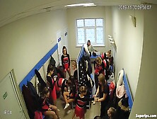 Ipcam - American Teenage Cheerleaders Change Cloth