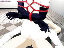 Tied Up Anime Getting Pussy Smashed