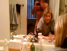 Blonde Wife Getting Anal Inside The Toilet