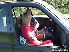 Grannybet - Granny Gets Banged In The Car