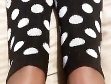 Teen Showing Off Cute Socks