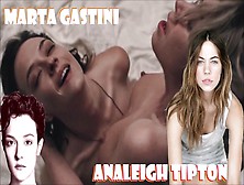 Analeigh Tipton & Marta Gastini,  Compulsion 2016 Lezbian Sex Scenes Twat Licking Celebrity Lezzie