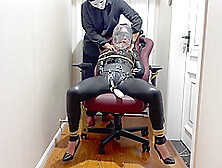 Chinese Leather Suit Bondage And Breathplay