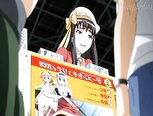 Hentai Anime Licking The Cunt Of A Beauty Women Vendor Into Front Of Her Clients