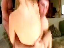 Blonde Girl Is Anal Fucked Upside Down