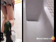 Several Asian Women Pooping