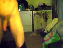 Bum Fucks His Fat Gf Missionary In The Washing Room