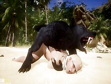 Chubby Girls Wants To Fucked Too | Long Penis Werewolf | 3D Porn Wild Life