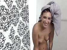 Alyssa Jade Gets Her Pussy Spread Into The Restroom - Cougar-Son Cougar-Cougar