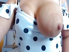 Busty Martina Squirts Milk And Sucks Nipple