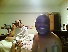Fat White Girl Fucks Her Black Bf And His Crazy Looking Friend In A Threesome