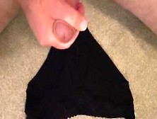Cumming Inside My Step Sisters Underwear As She Watches