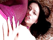 1 Of The Hottest Dark Hair Babes,  Ever,  Gets Banged Anal,  Rough And Hard Inside A Fishnets Panythose By Huge Cock Bf