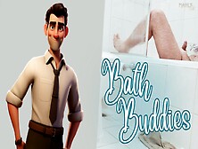 Step Gay Dad - Bath Buddies - Hot House With Sexual Tension So Thick It Ends Up All Over Stepdad's Sexy Toes