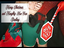 Santa's Helper Gets Spanked And Ballbusted