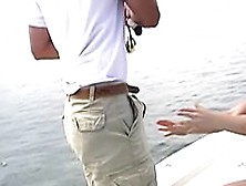 Hot Blonde Gets Fucked By An Older Man On His Boat