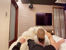 Blonde Bitch Serves Sex Friends In Hotel Bum Bf's Secretly Watching