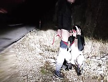 Nun Fiance A Skank Sub Drinks My Piss And Blows Cock On A Outdoor Road