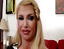 Brazen Blonde Mommy Stuffs Juicy Pole In Twat
