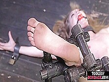 Bdsm Slut Suffers Pussy And Feet Whipping By Cmnf Master